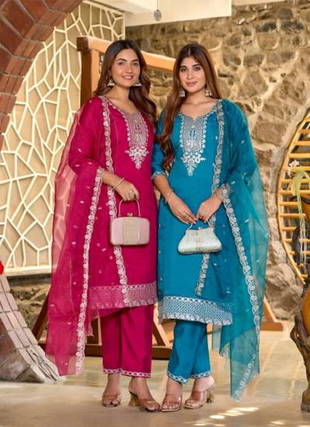 Naisha K 92 Roman Silk Kurti Bottom With Dupatta Best Wholesale Shop In Surat